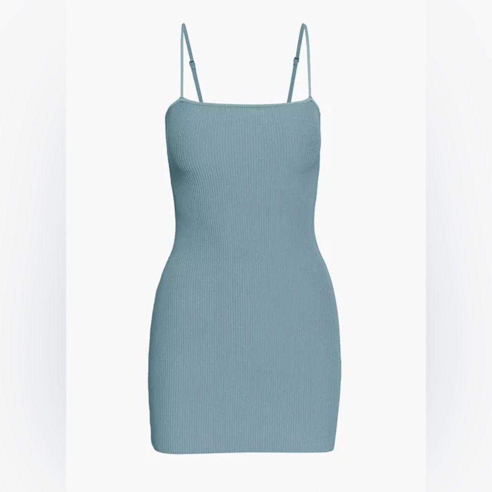 Aritzia Babaton Sculpt Knit Cami Dress in Slate